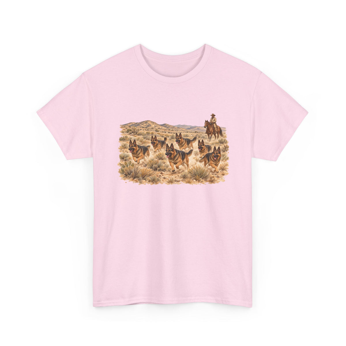 German Shepherd Cowboy Western T-Shirt