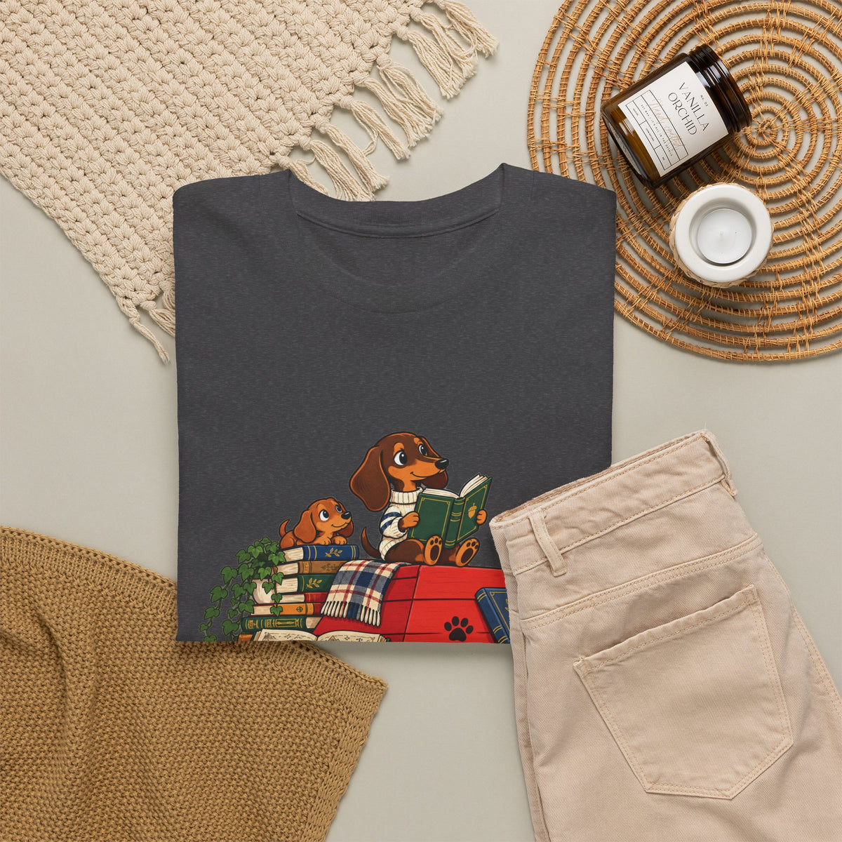 Dachshund Bookworm Shirt