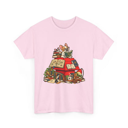 French Bulldog Bookworm T-Shirt
