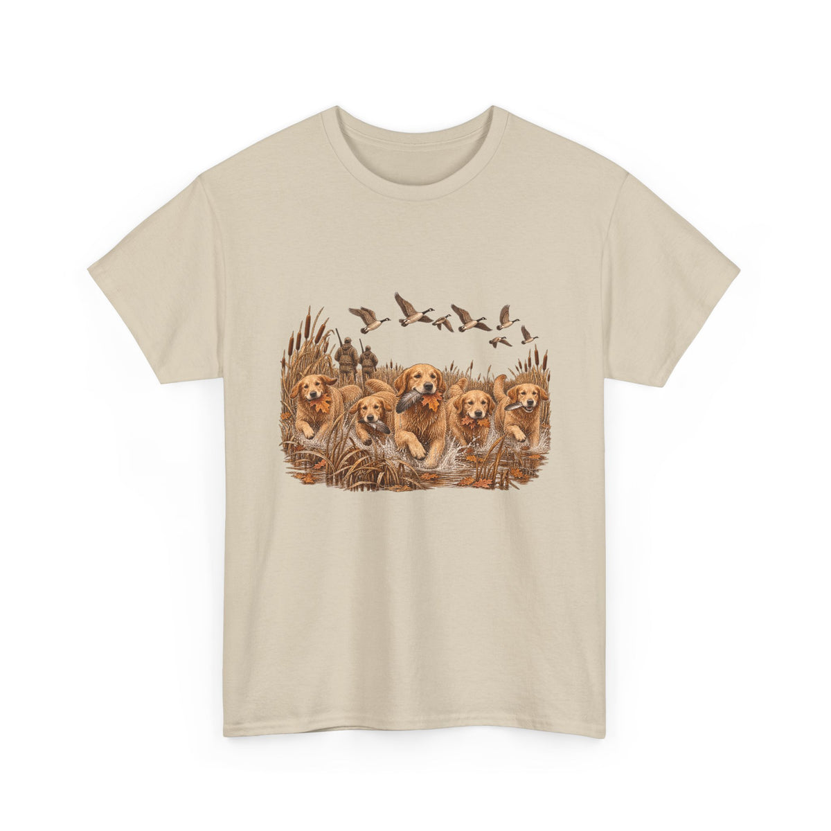 Golden Retriever Duck Hunting T-Shirt – Vintage Hunting Dog Tee