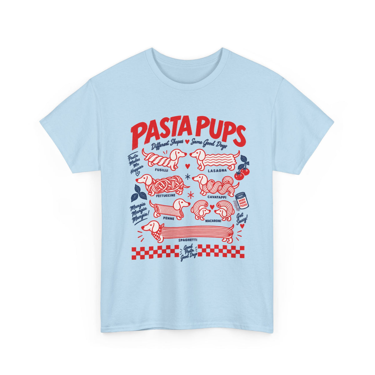 Pasta Pups Shirt, Funny Wiener Dog Tee