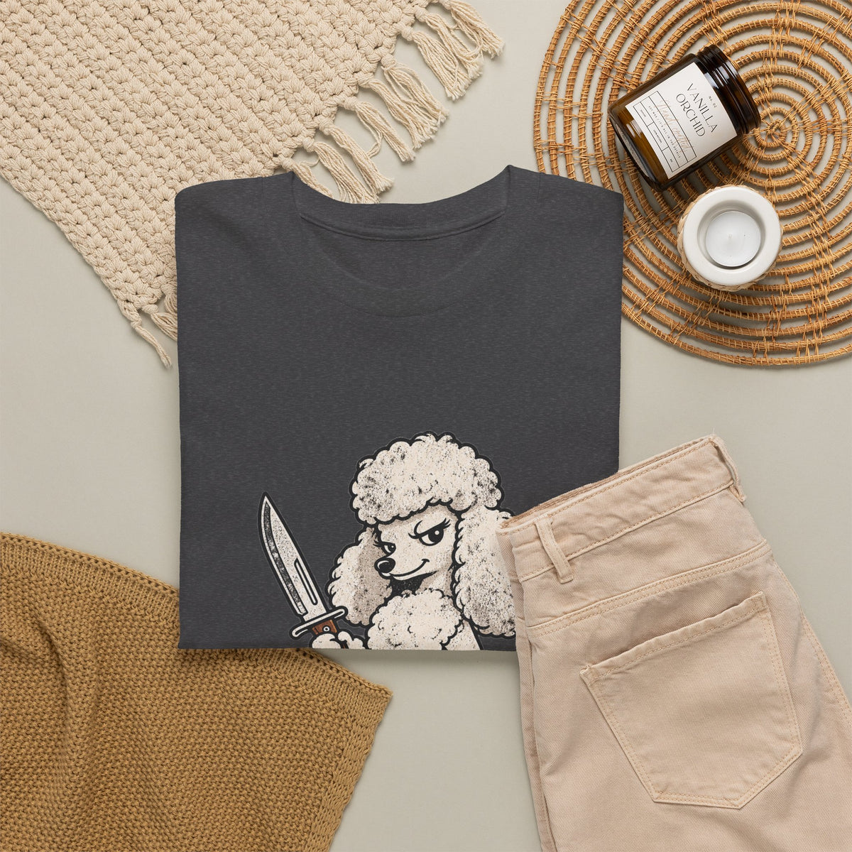 Funny Poddle Knife T-Shirt, Grooming was never an option Tee