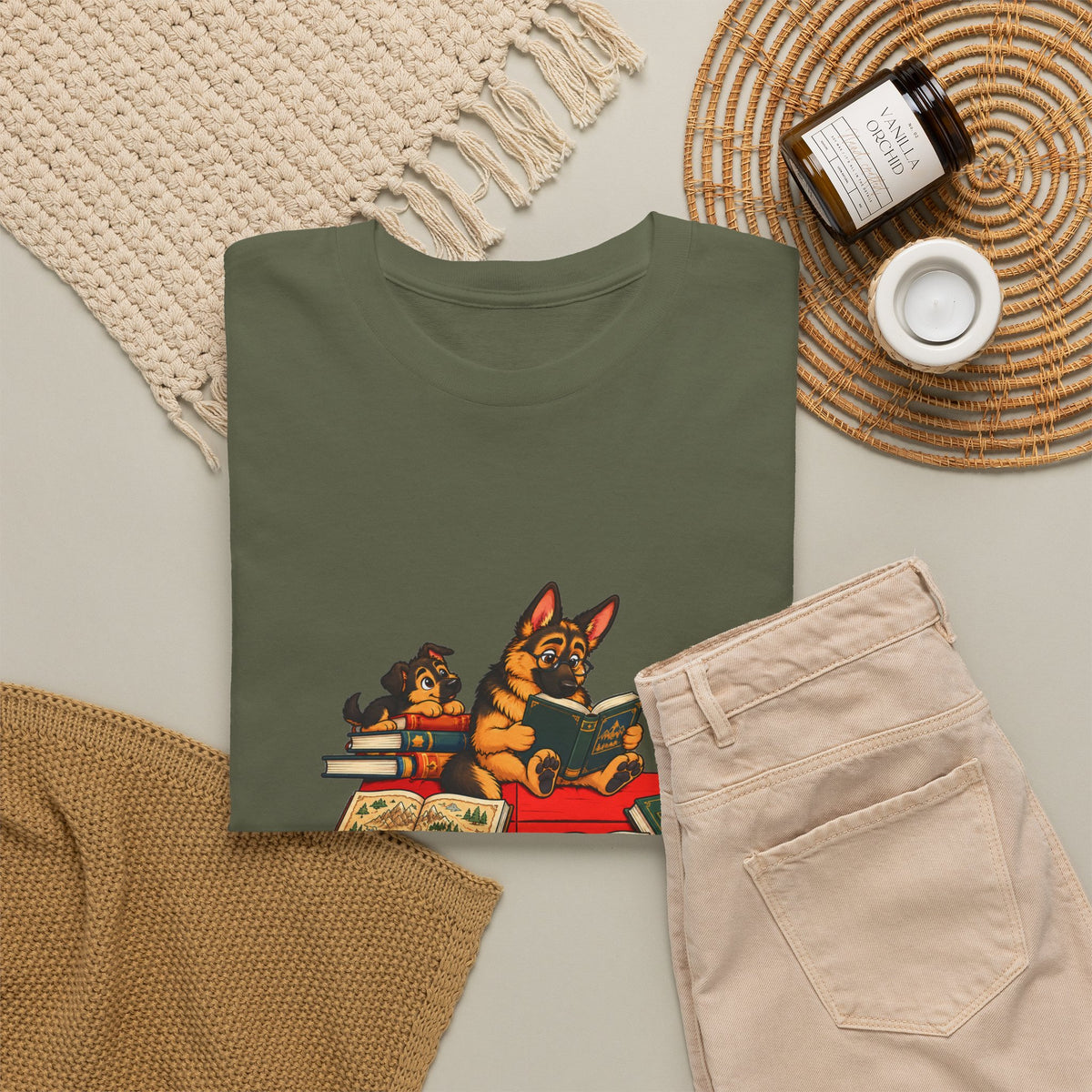 German Shepherd Scholar Dog T-Shirt