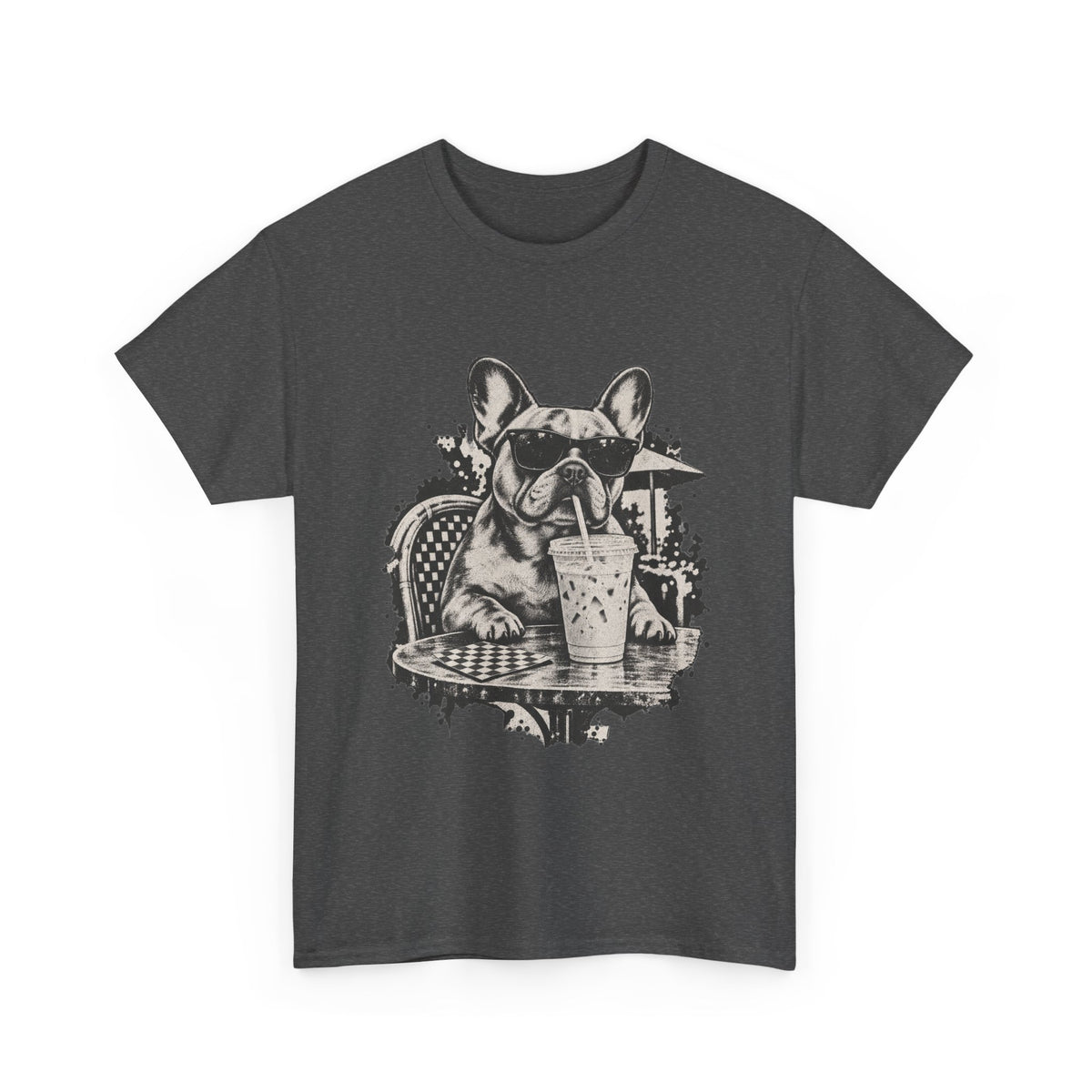 French Bulldog Iced Coffee T-Shirt