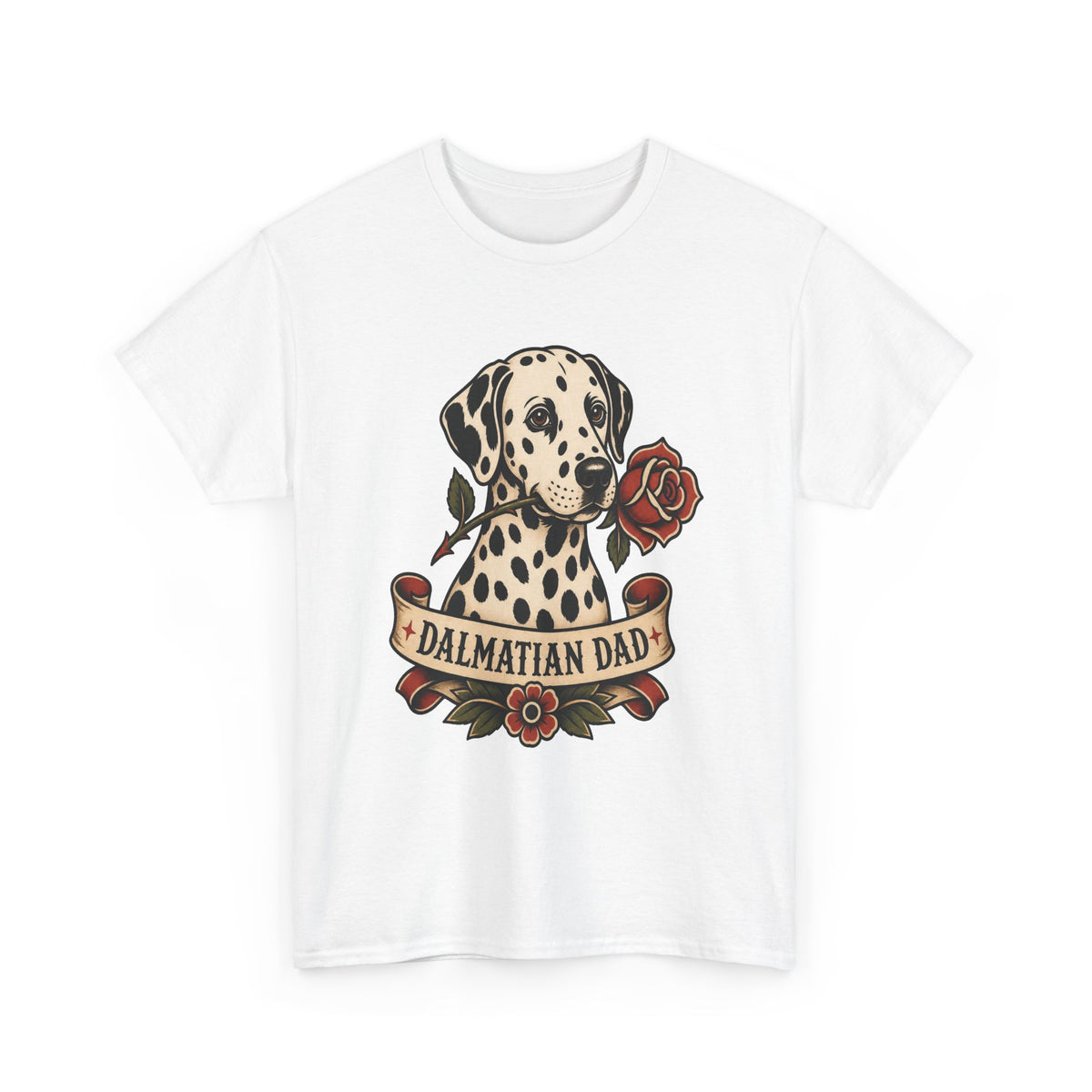Dalmatian Dad T-Shirt — Vintage Tattoo Style Dog Dad Tee
