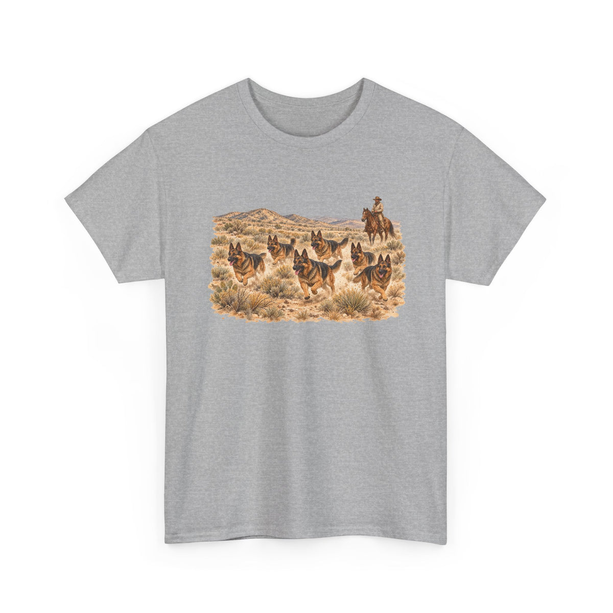 German Shepherd Cowboy Western T-Shirt