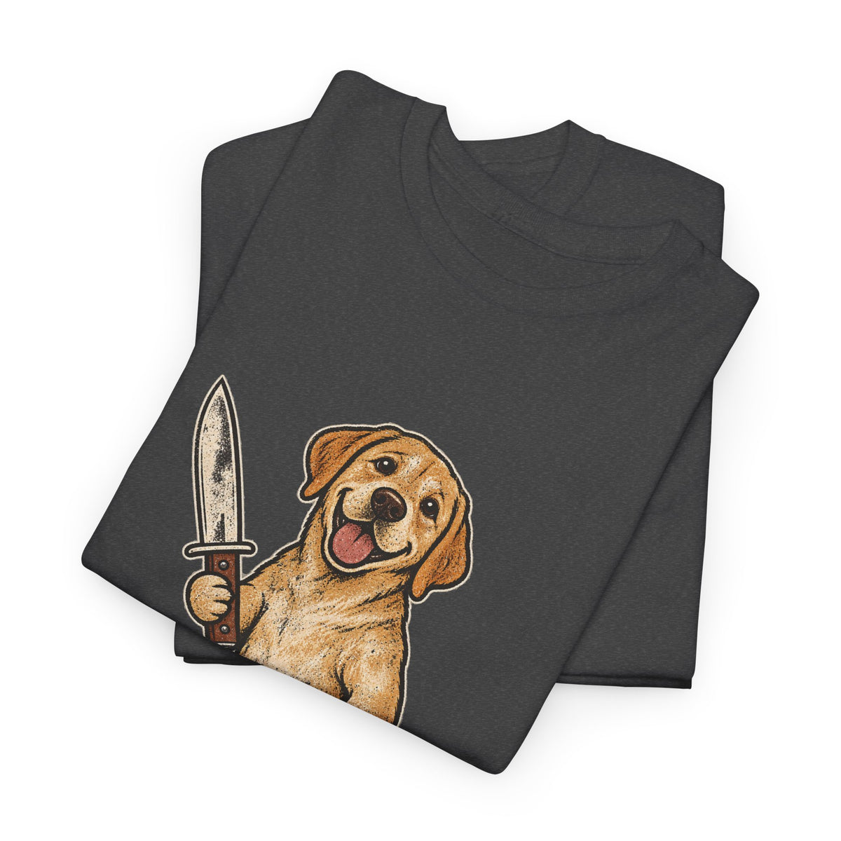 Funny Golden Retriever Knife T-Shirt, Personal Space was never an option Tee