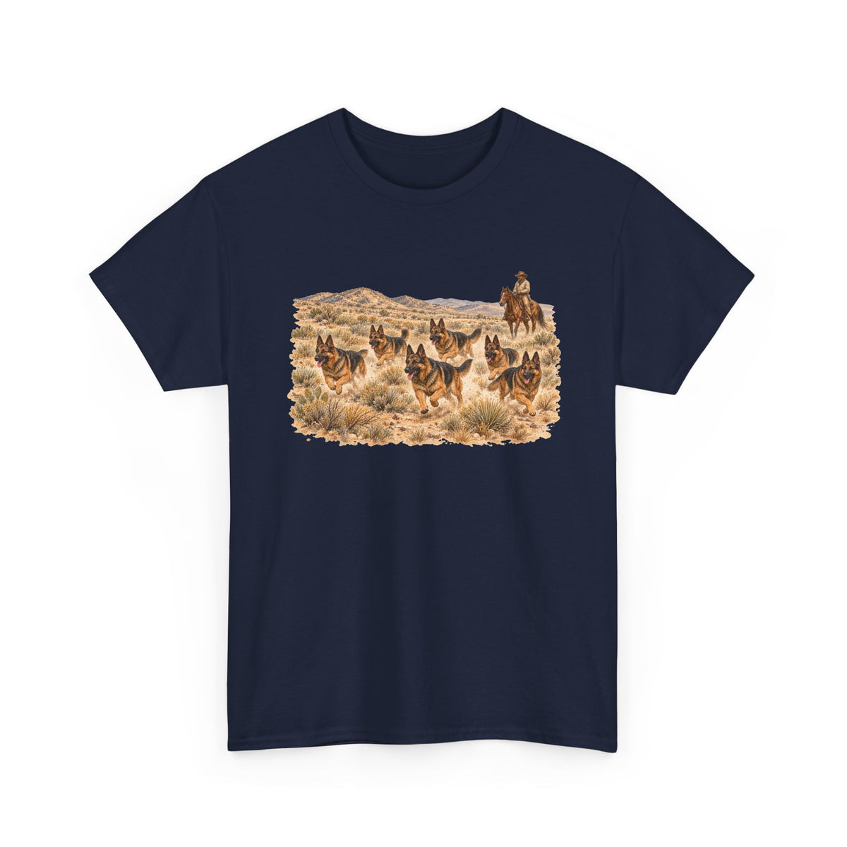 German Shepherd Cowboy Western T-Shirt