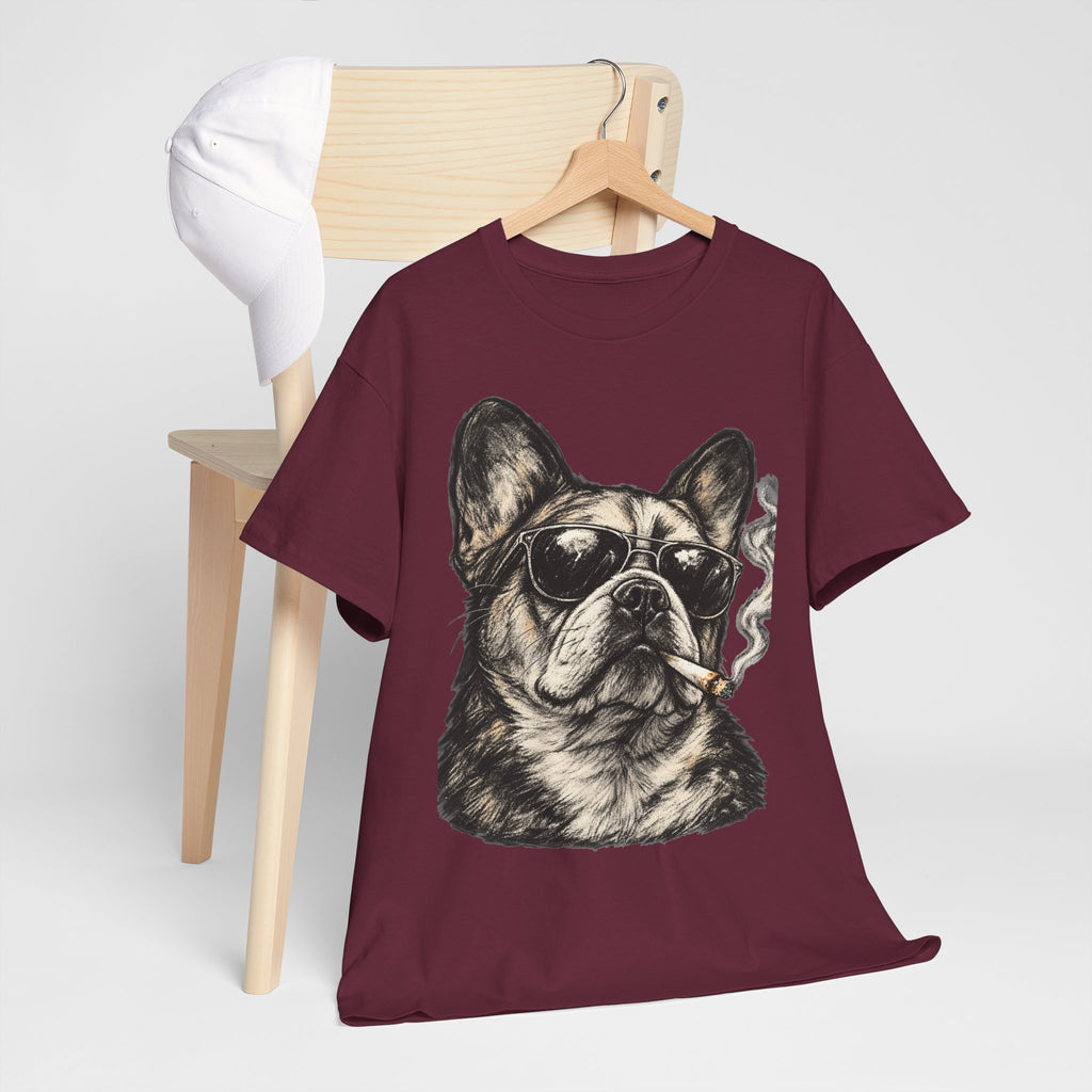 Smoking French Bulldog T-Shirt