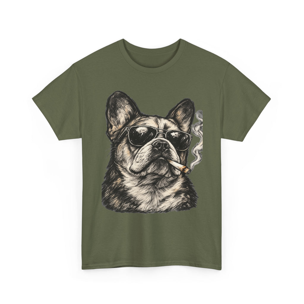 Smoking French Bulldog T-Shirt