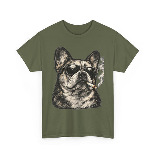 Smoking French Bulldog T-Shirt
