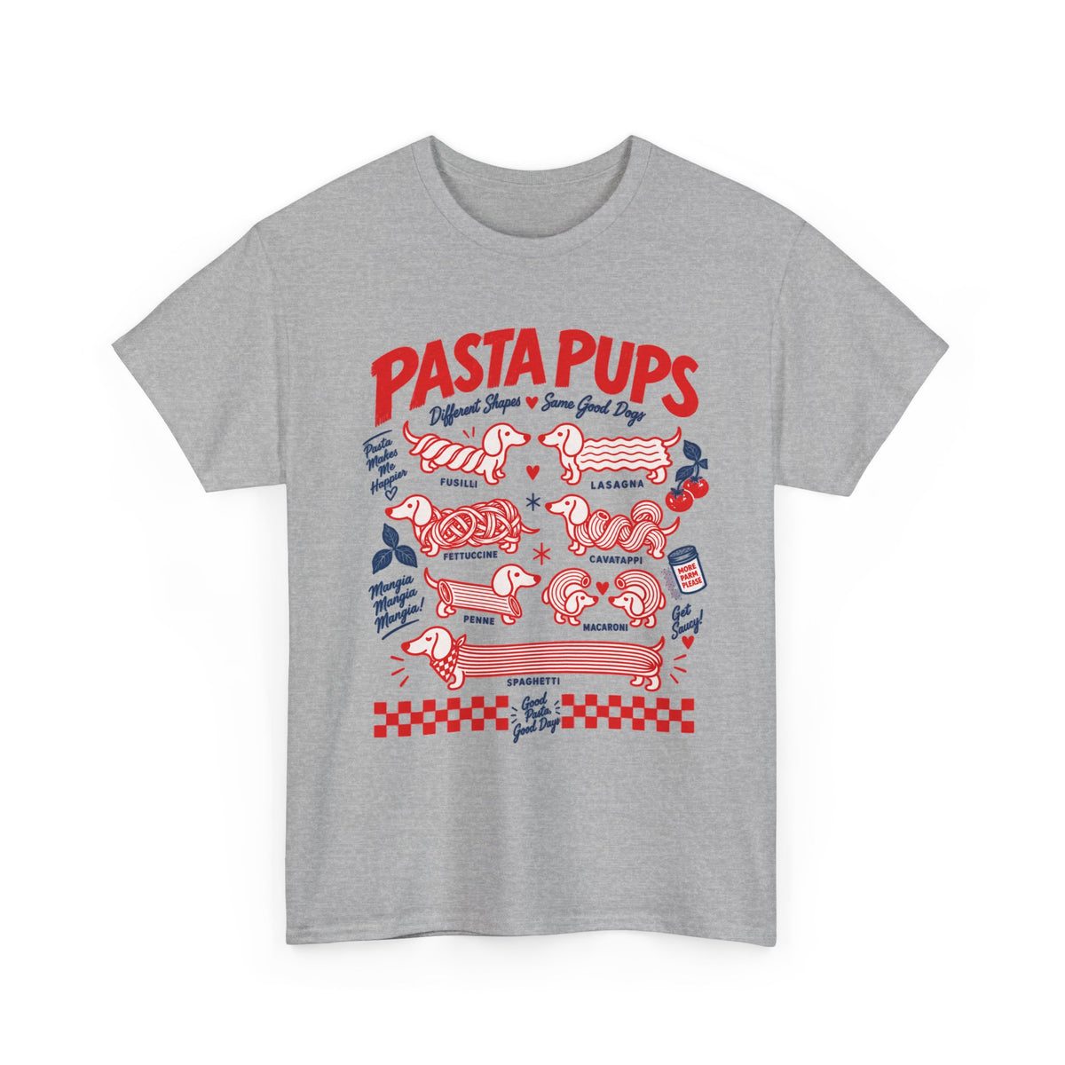 Pasta Pups Shirt, Funny Wiener Dog Tee