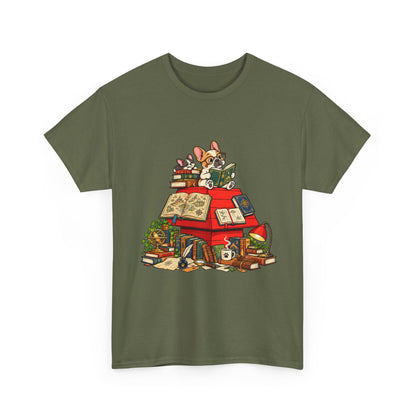 French Bulldog Bookworm T-Shirt