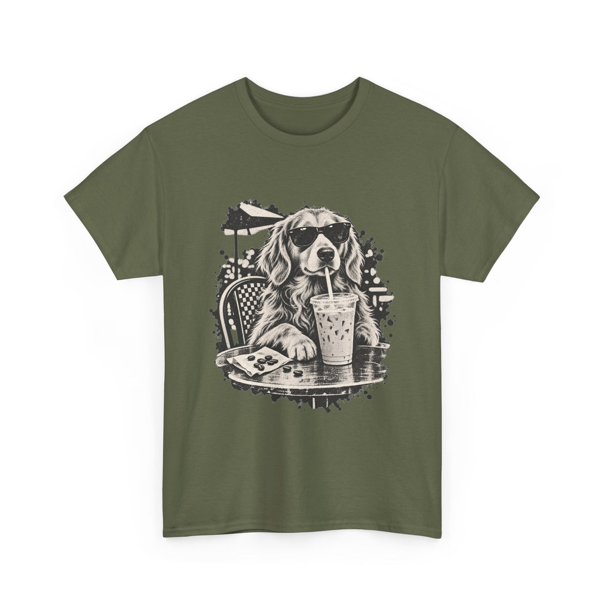Golden Retriever Iced Coffee T-Shirt