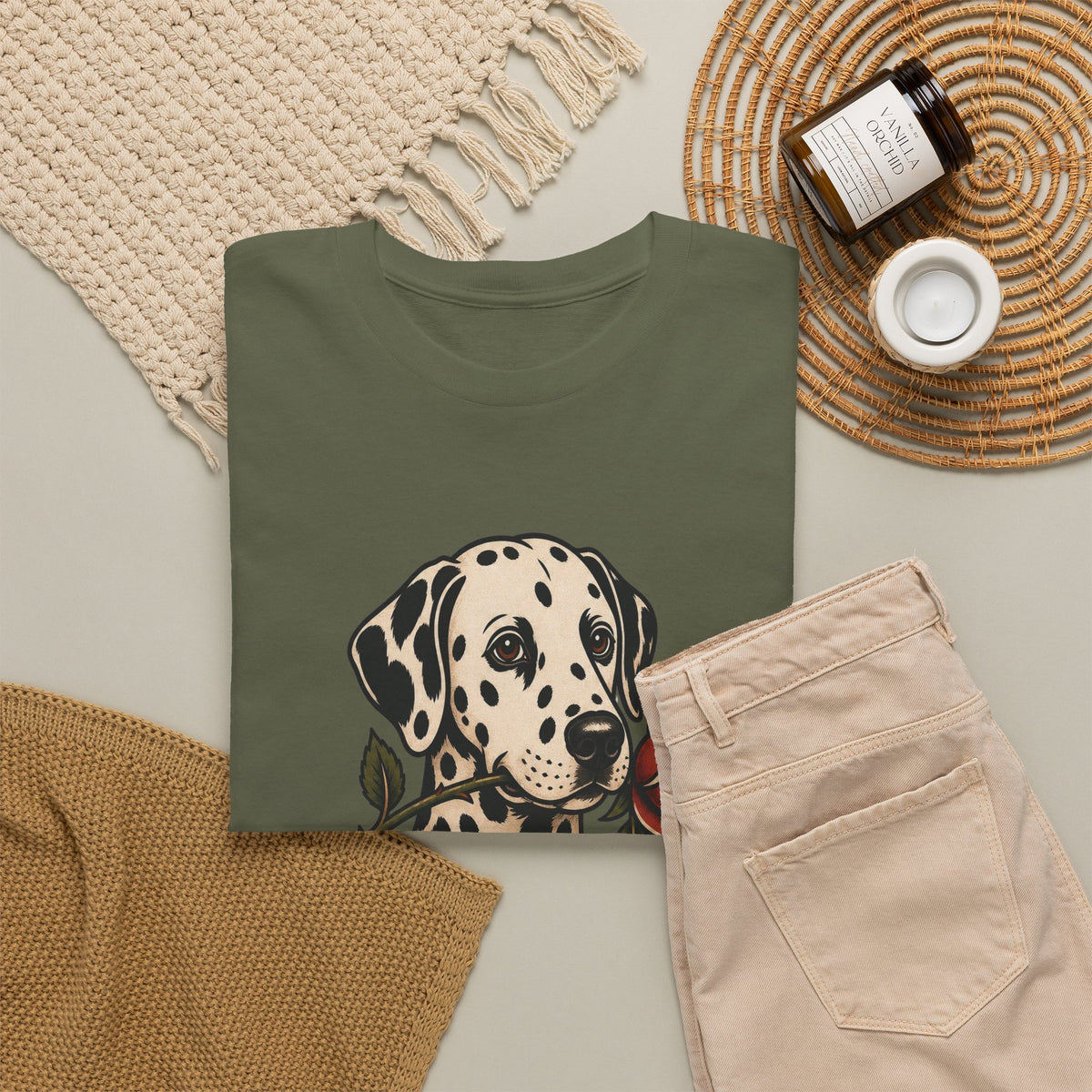 Dalmatian Dad T-Shirt — Vintage Tattoo Style Dog Dad Tee