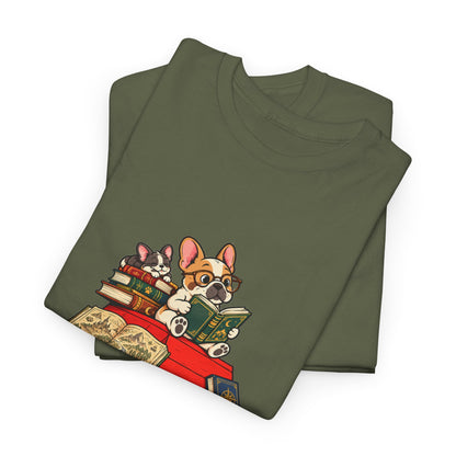 French Bulldog Bookworm T-Shirt