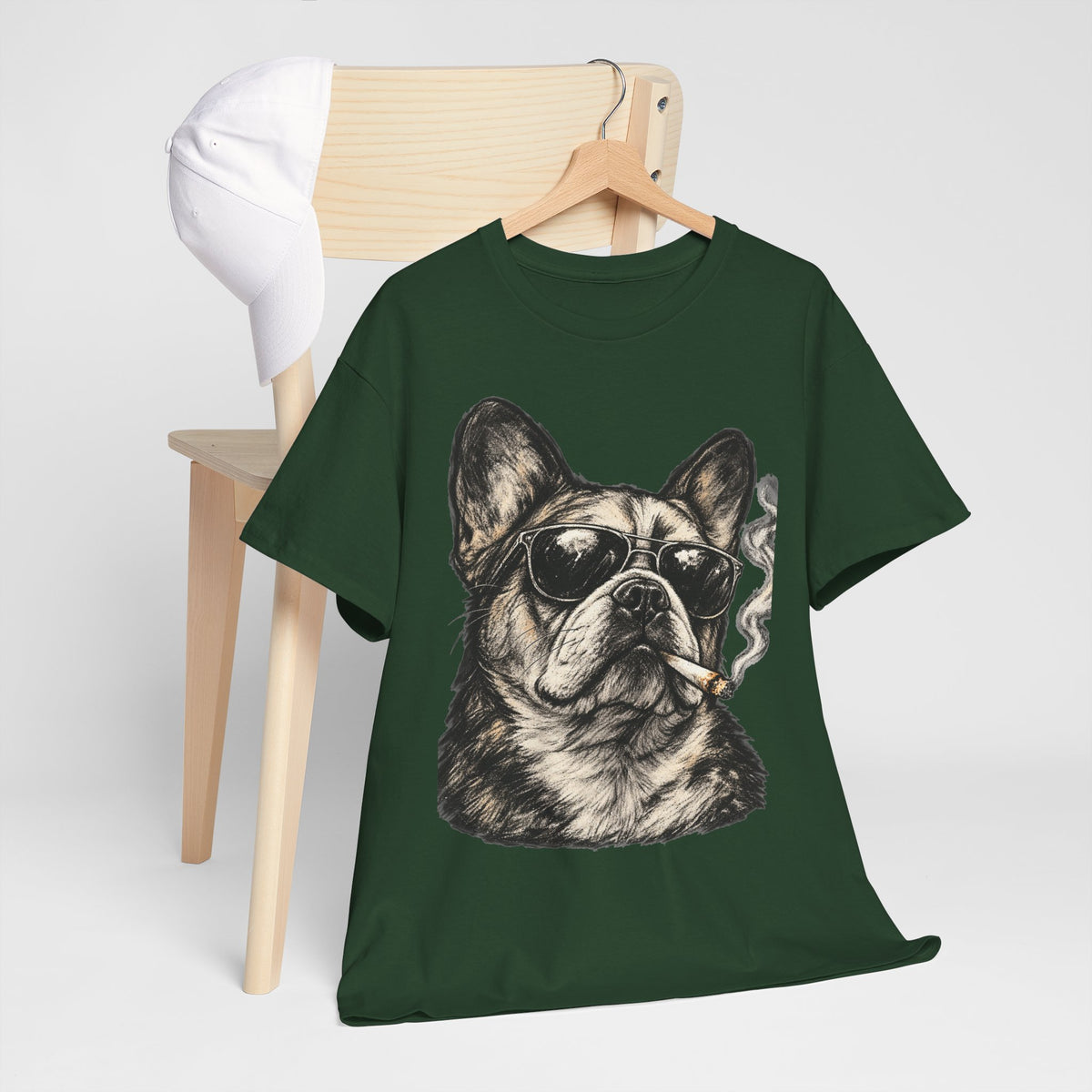 Smoking French Bulldog T-Shirt