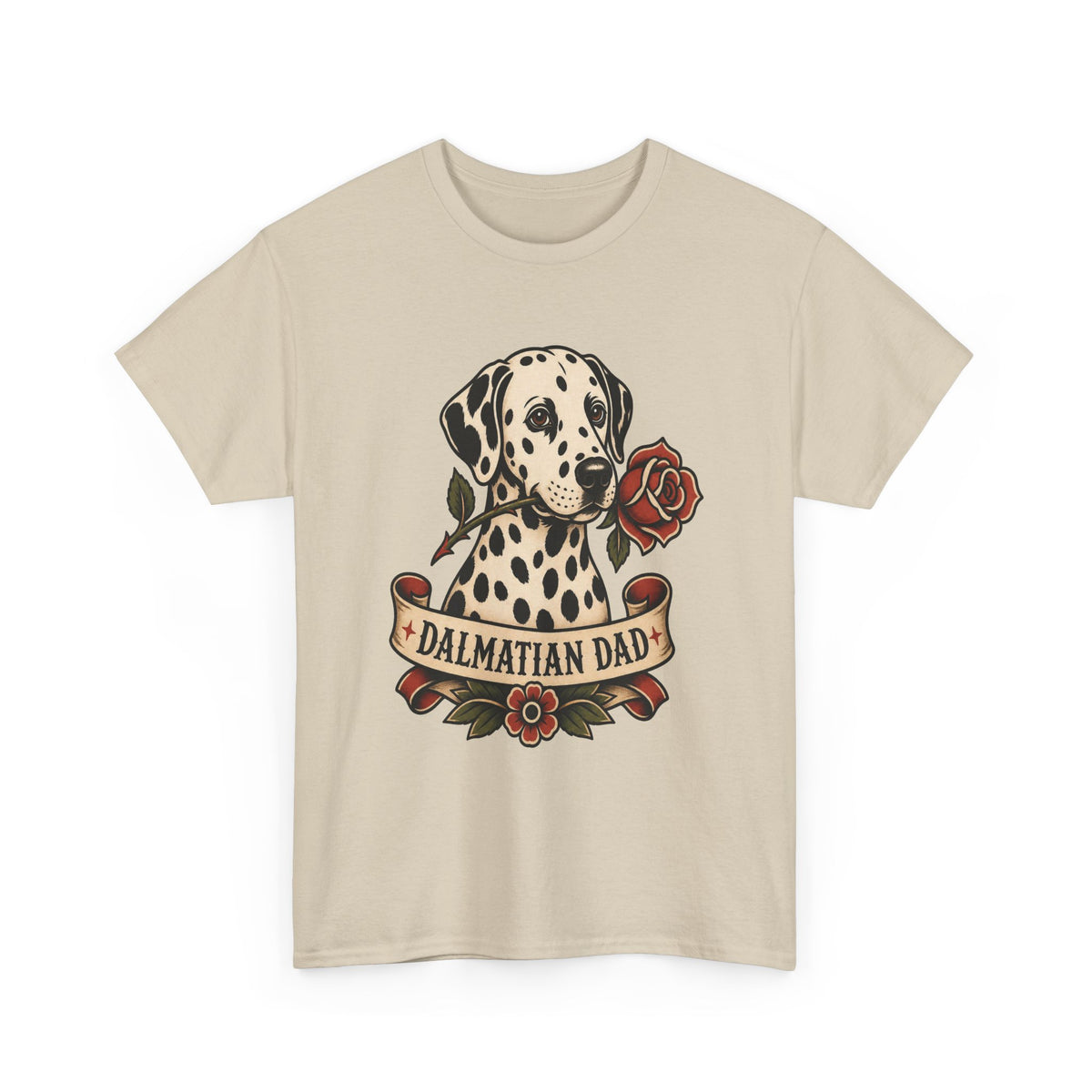 Dalmatian Dad T-Shirt — Vintage Tattoo Style Dog Dad Tee