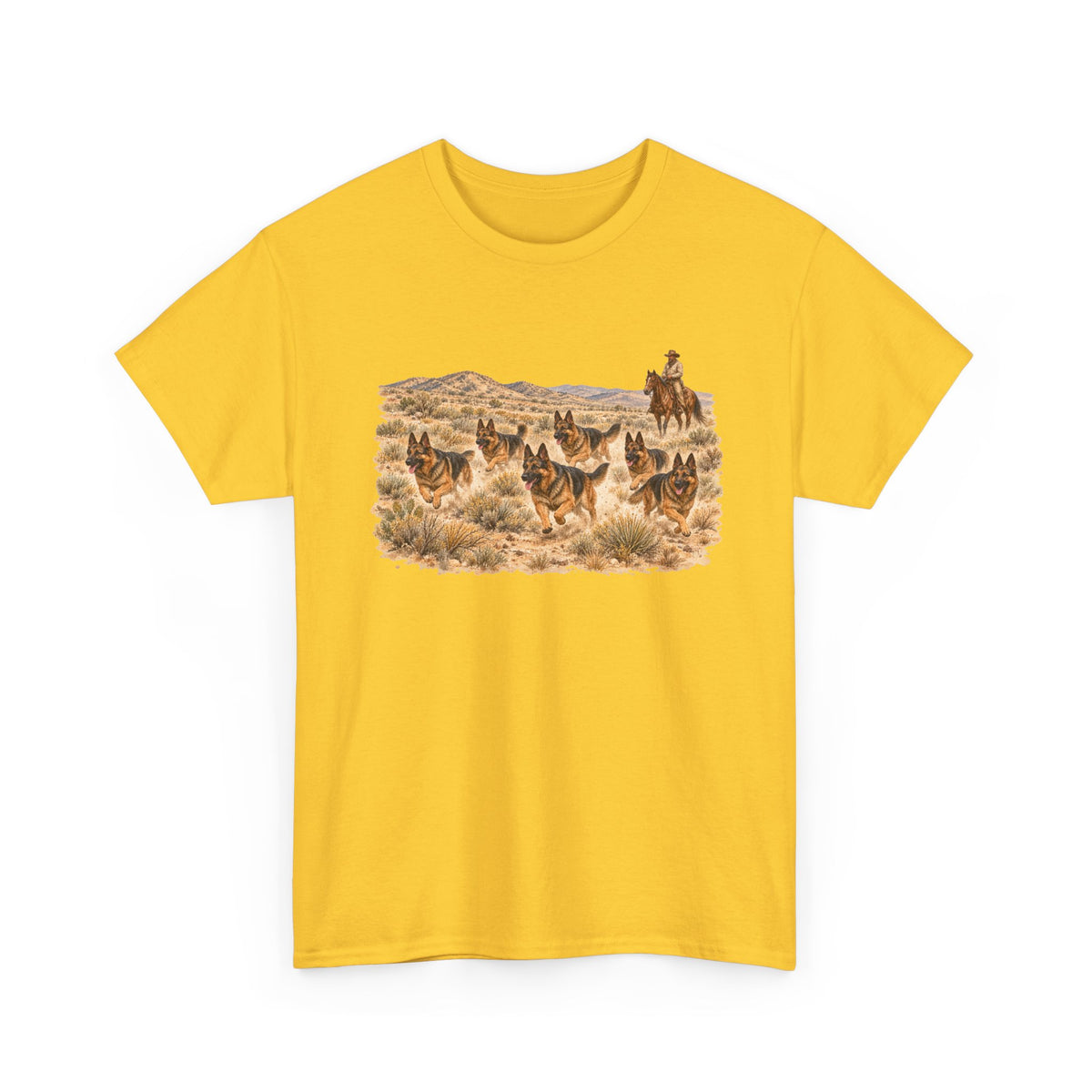 German Shepherd Cowboy Western T-Shirt
