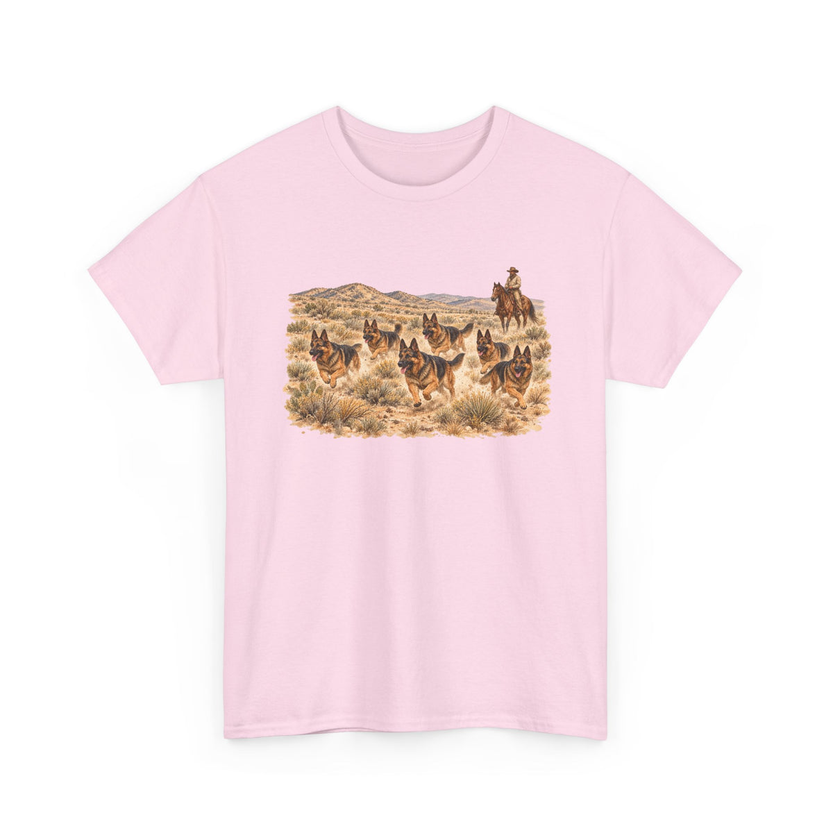 German Shepherd Cowboy Western T-Shirt