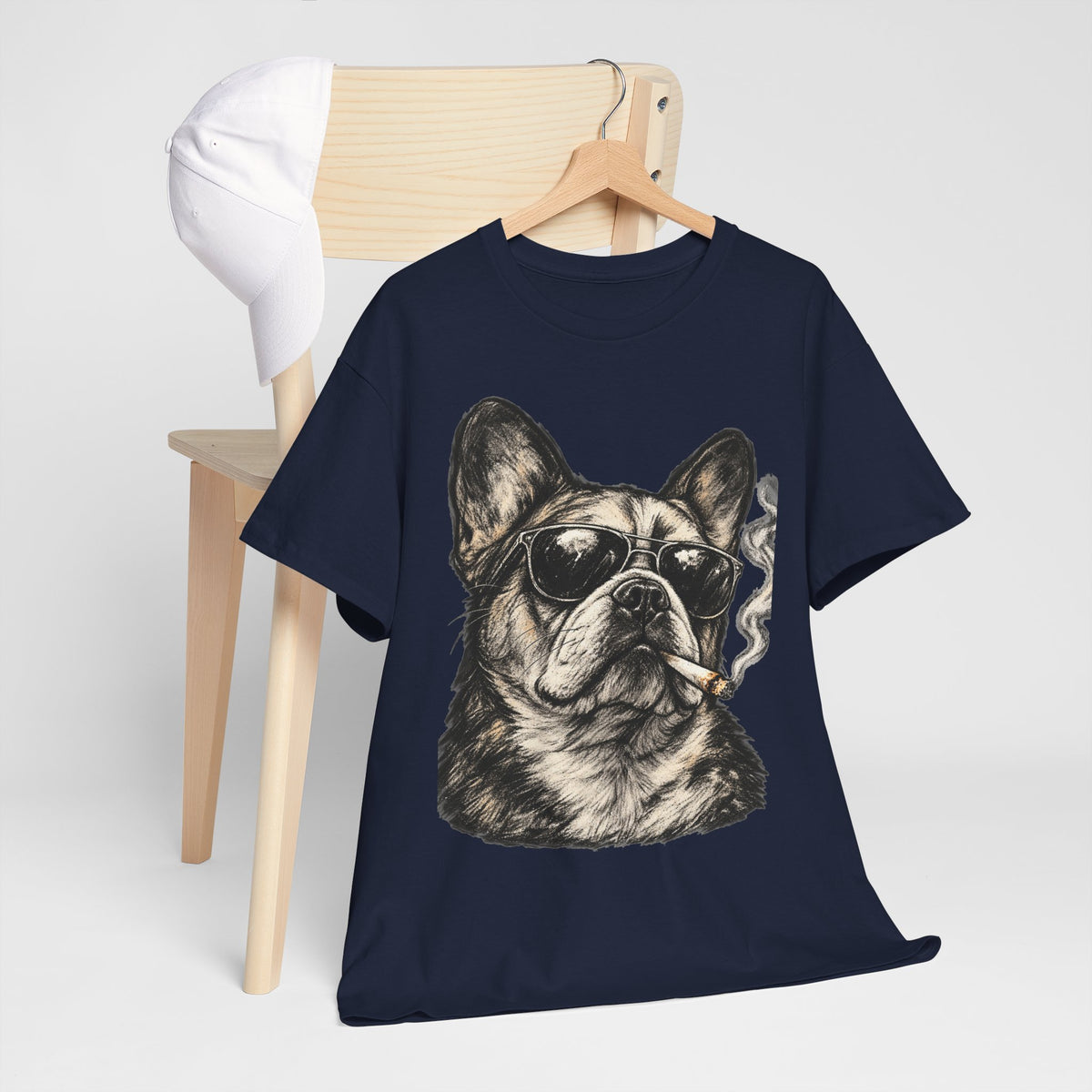 Smoking French Bulldog T-Shirt