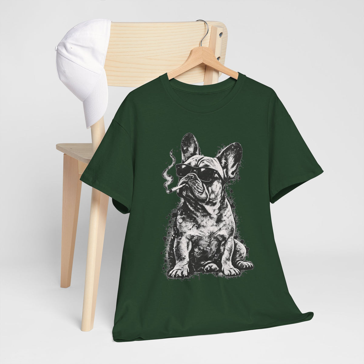 Smoking French Bulldog T-Shirt