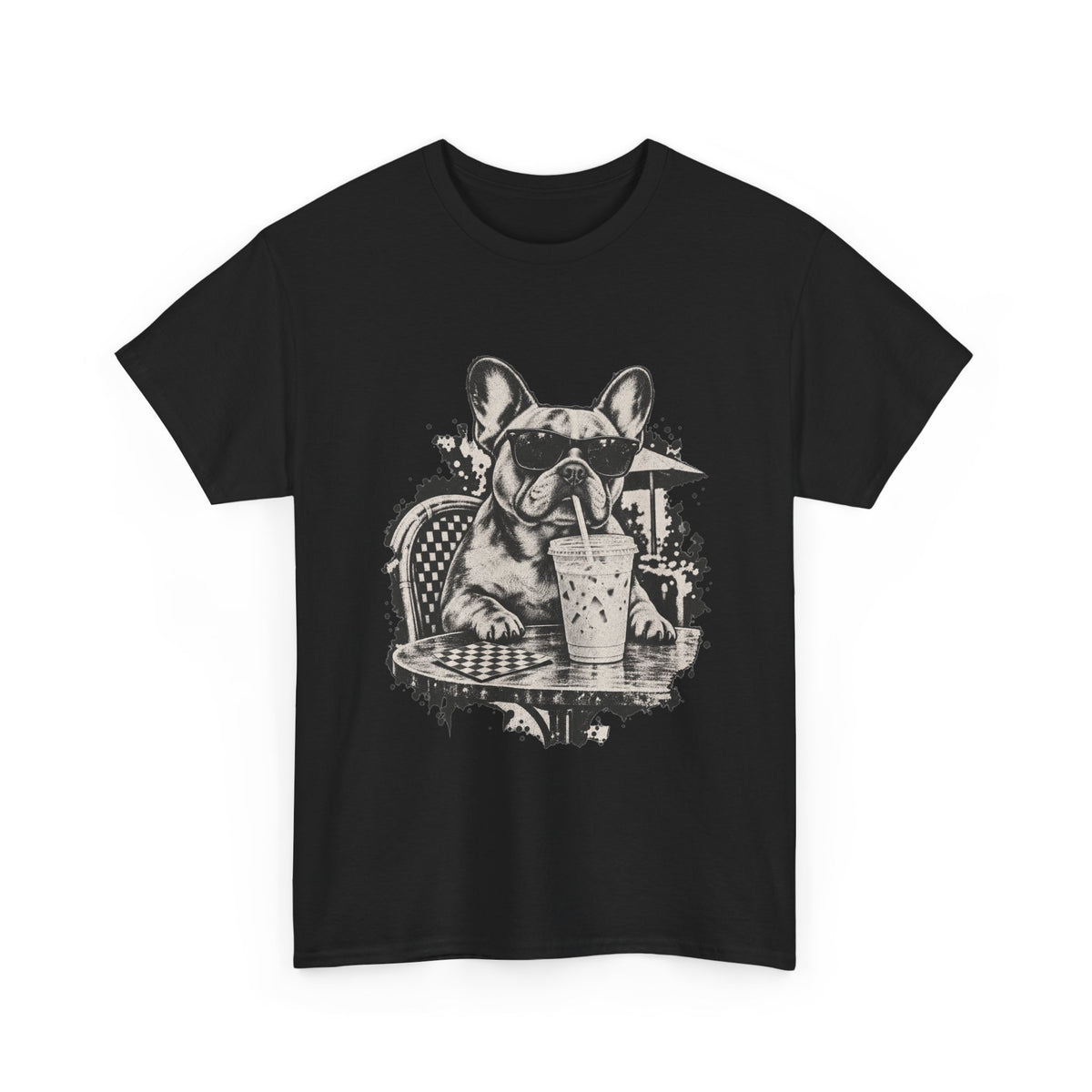 French Bulldog Iced Coffee T-Shirt