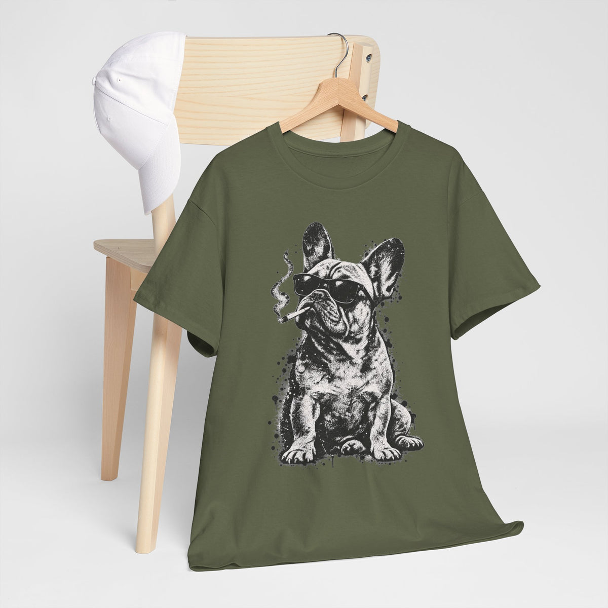 Smoking French Bulldog T-Shirt