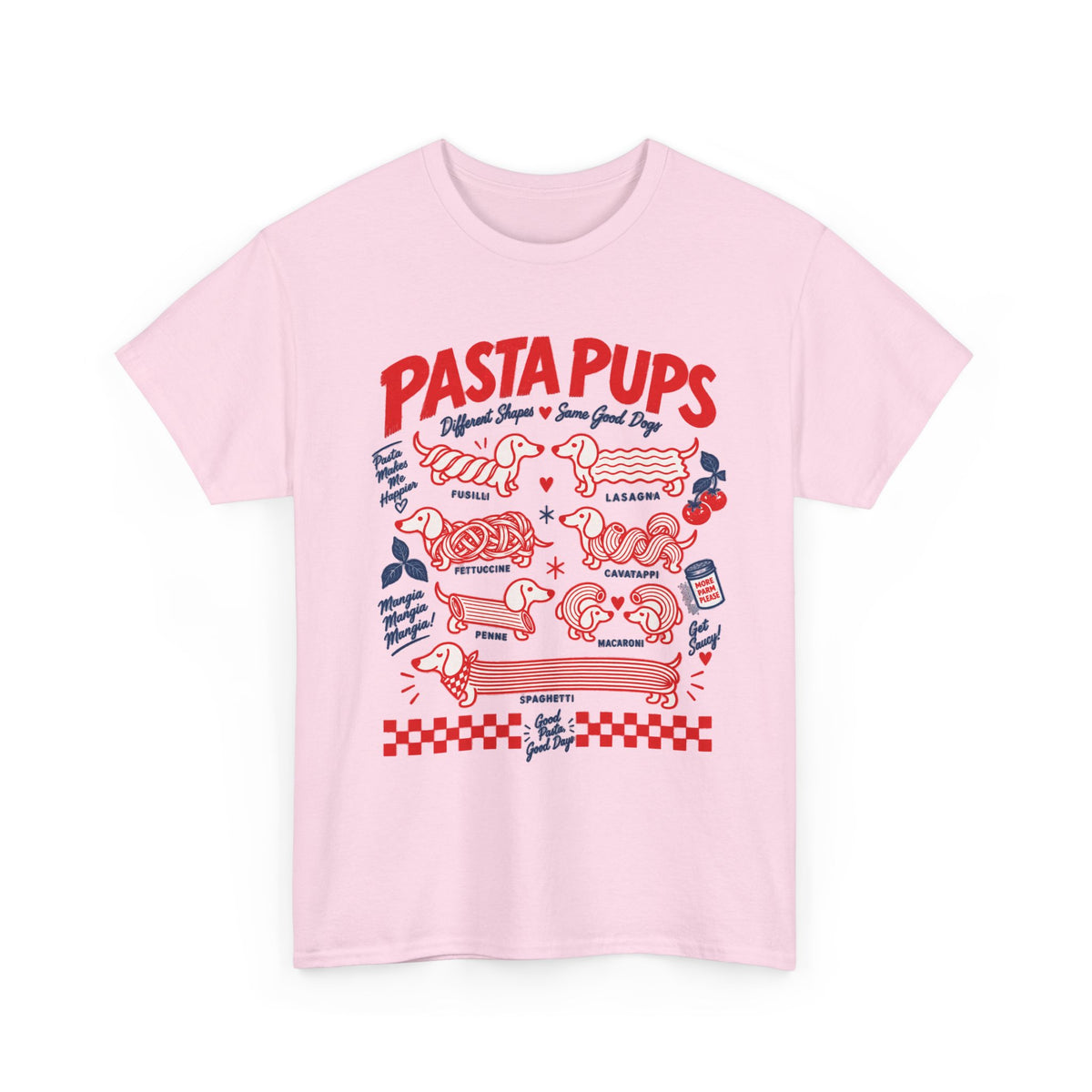 Pasta Pups Shirt, Funny Wiener Dog Tee