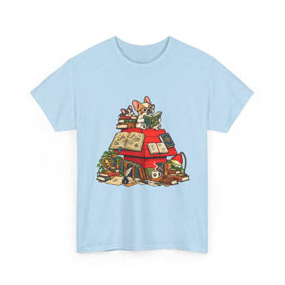 French Bulldog Bookworm T-Shirt