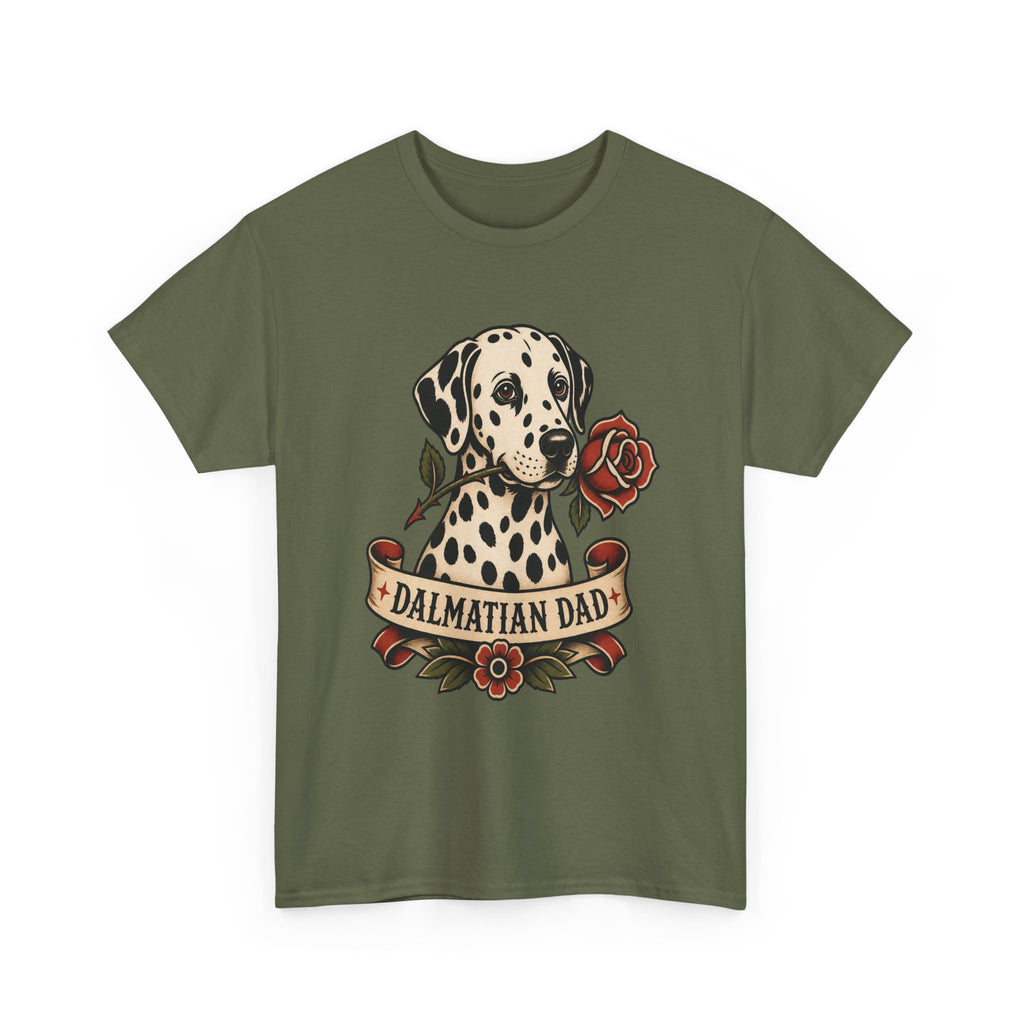 Dalmatian Dad T-Shirt — Vintage Tattoo Style Dog Dad Tee