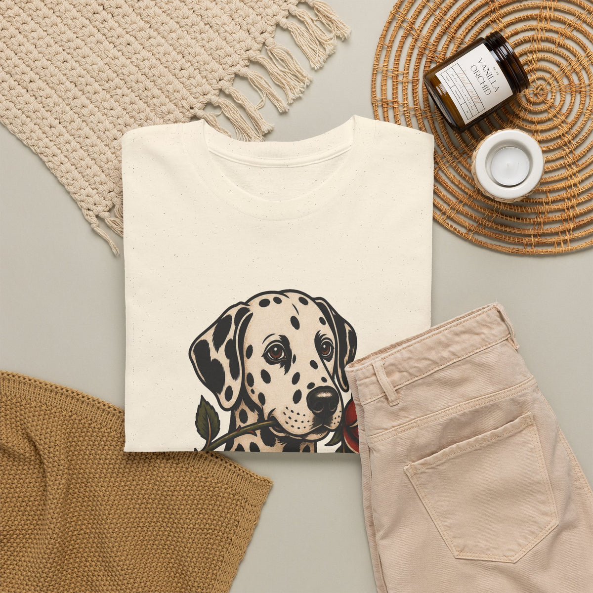 Dalmatian Dad T-Shirt — Vintage Tattoo Style Dog Dad Tee