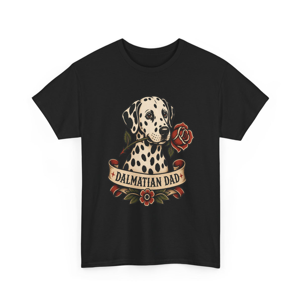 Dalmatian Dad T-Shirt — Vintage Tattoo Style Dog Dad Tee