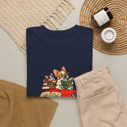 French Bulldog Bookworm T-Shirt