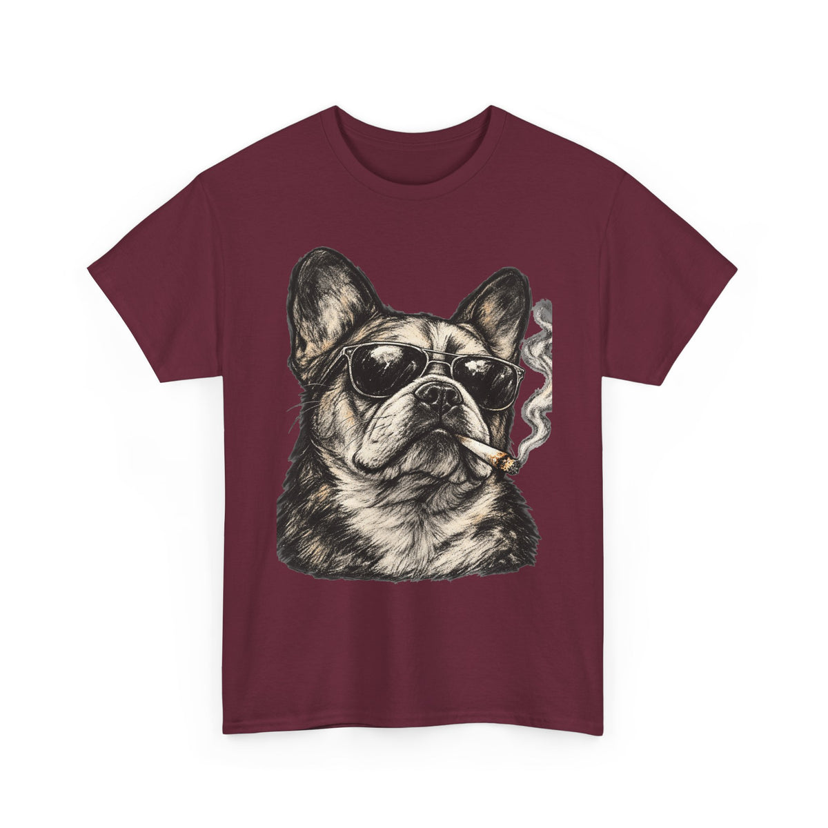 Smoking French Bulldog T-Shirt