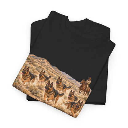 German Shepherd Cowboy Western T-Shirt