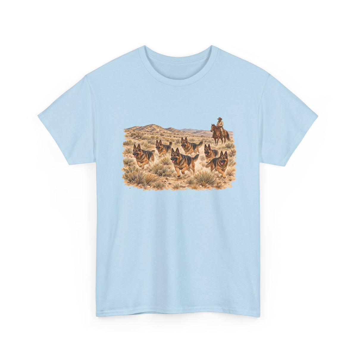 German Shepherd Cowboy Western T-Shirt