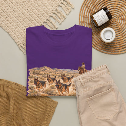 German Shepherd Cowboy Western T-Shirt