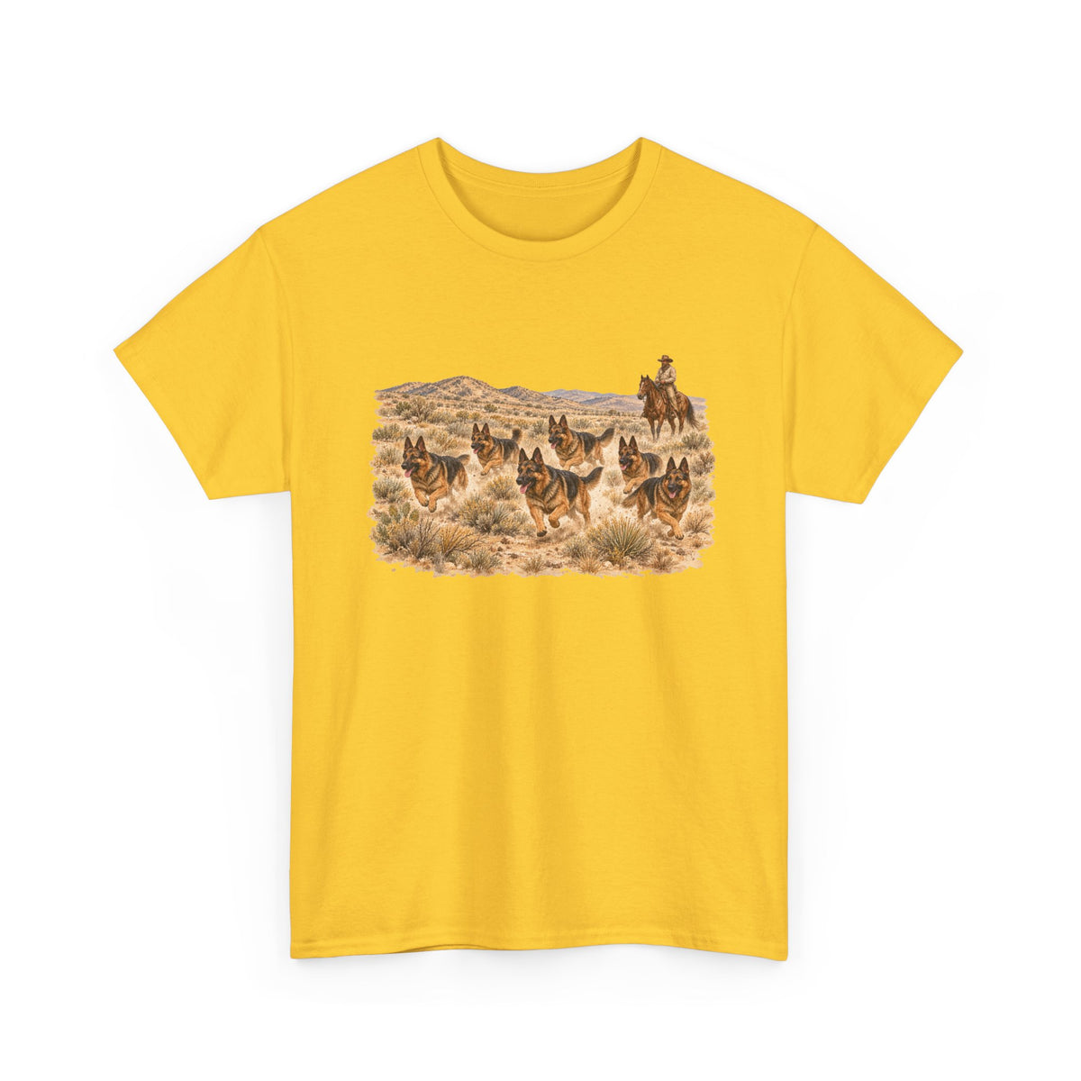 German Shepherd Cowboy Western T-Shirt
