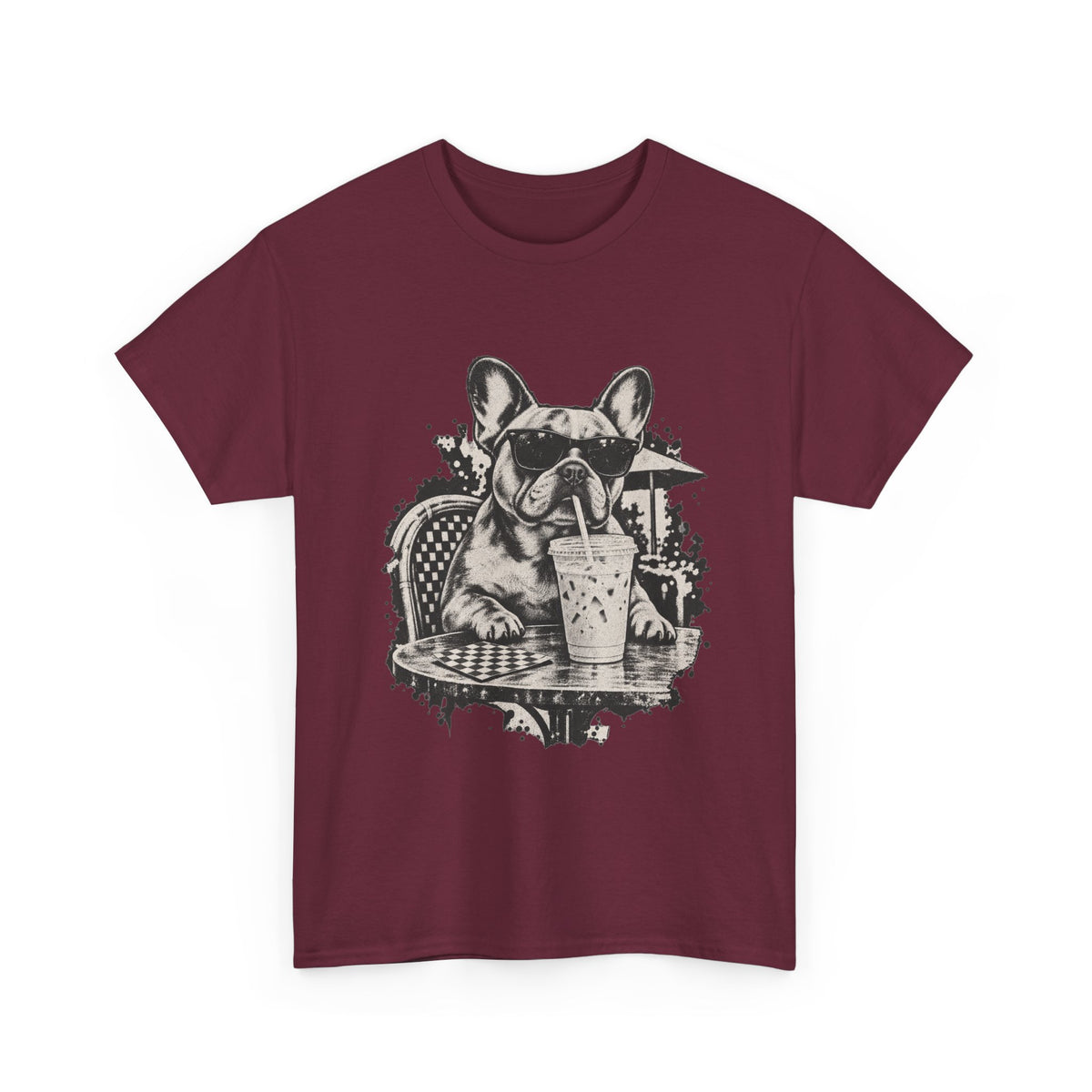 French Bulldog Iced Coffee T-Shirt