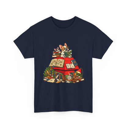 French Bulldog Bookworm T-Shirt