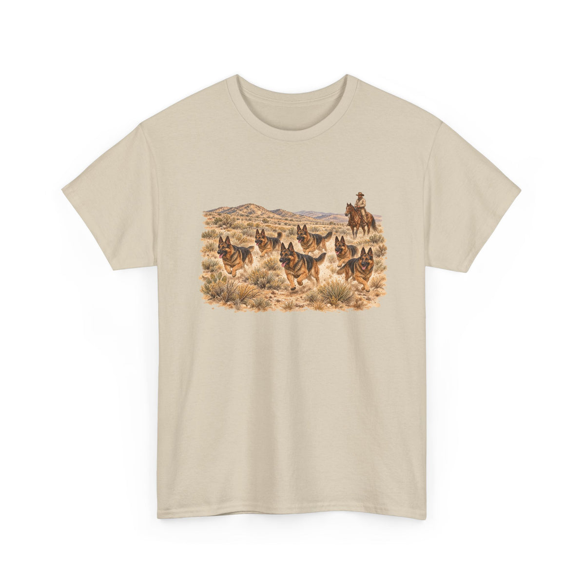 German Shepherd Cowboy Western T-Shirt