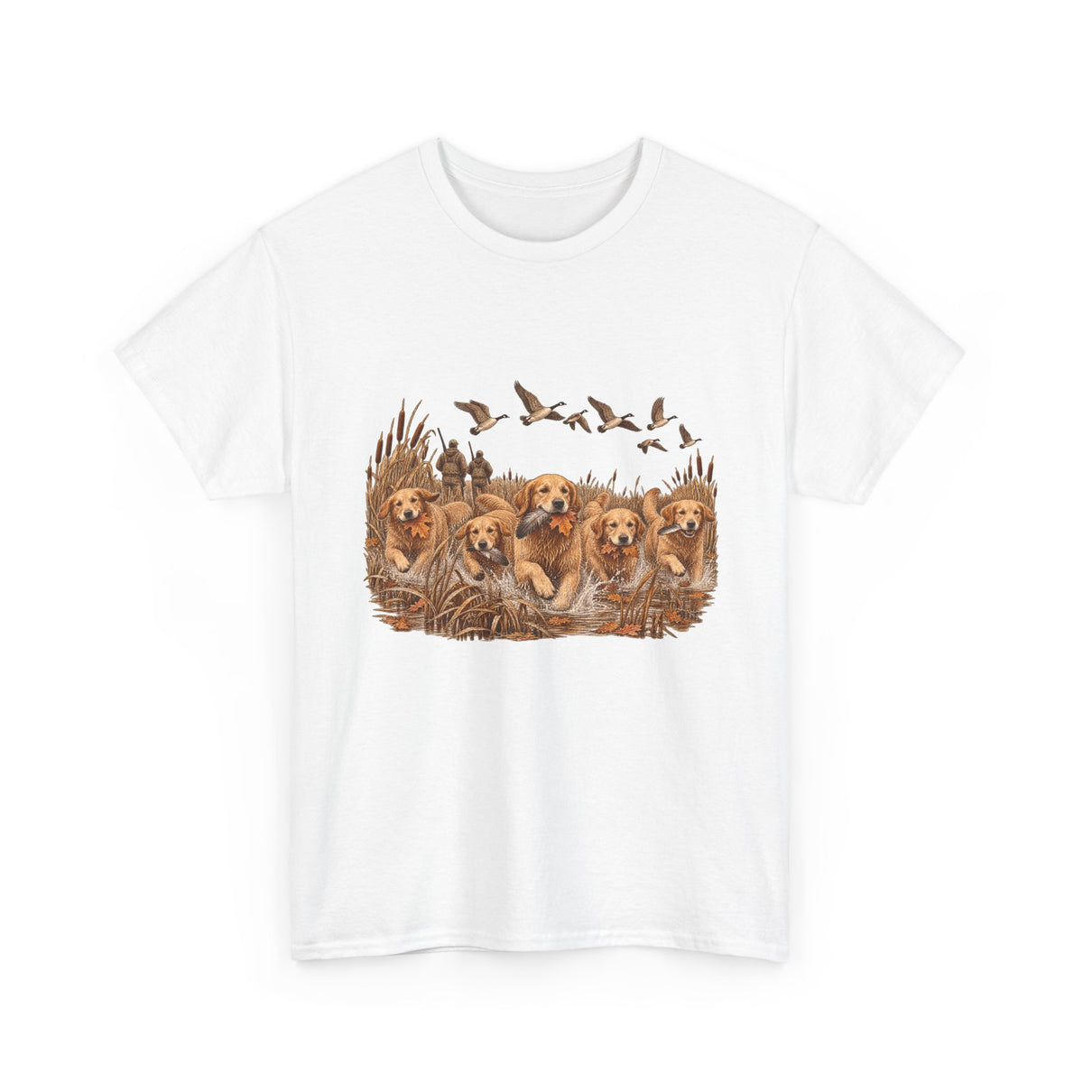 Golden Retriever Duck Hunting T-Shirt – Vintage Hunting Dog Tee