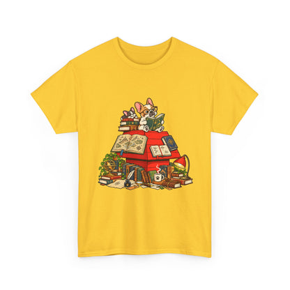 French Bulldog Bookworm T-Shirt
