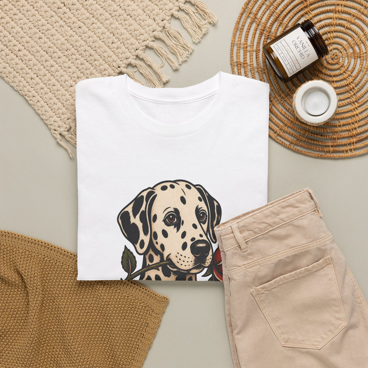 Dalmatian Dad T-Shirt — Vintage Tattoo Style Dog Dad Tee