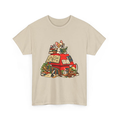 French Bulldog Bookworm T-Shirt
