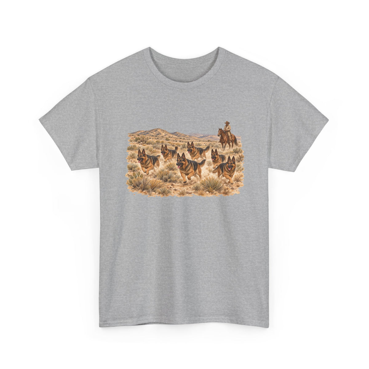 German Shepherd Cowboy Western T-Shirt