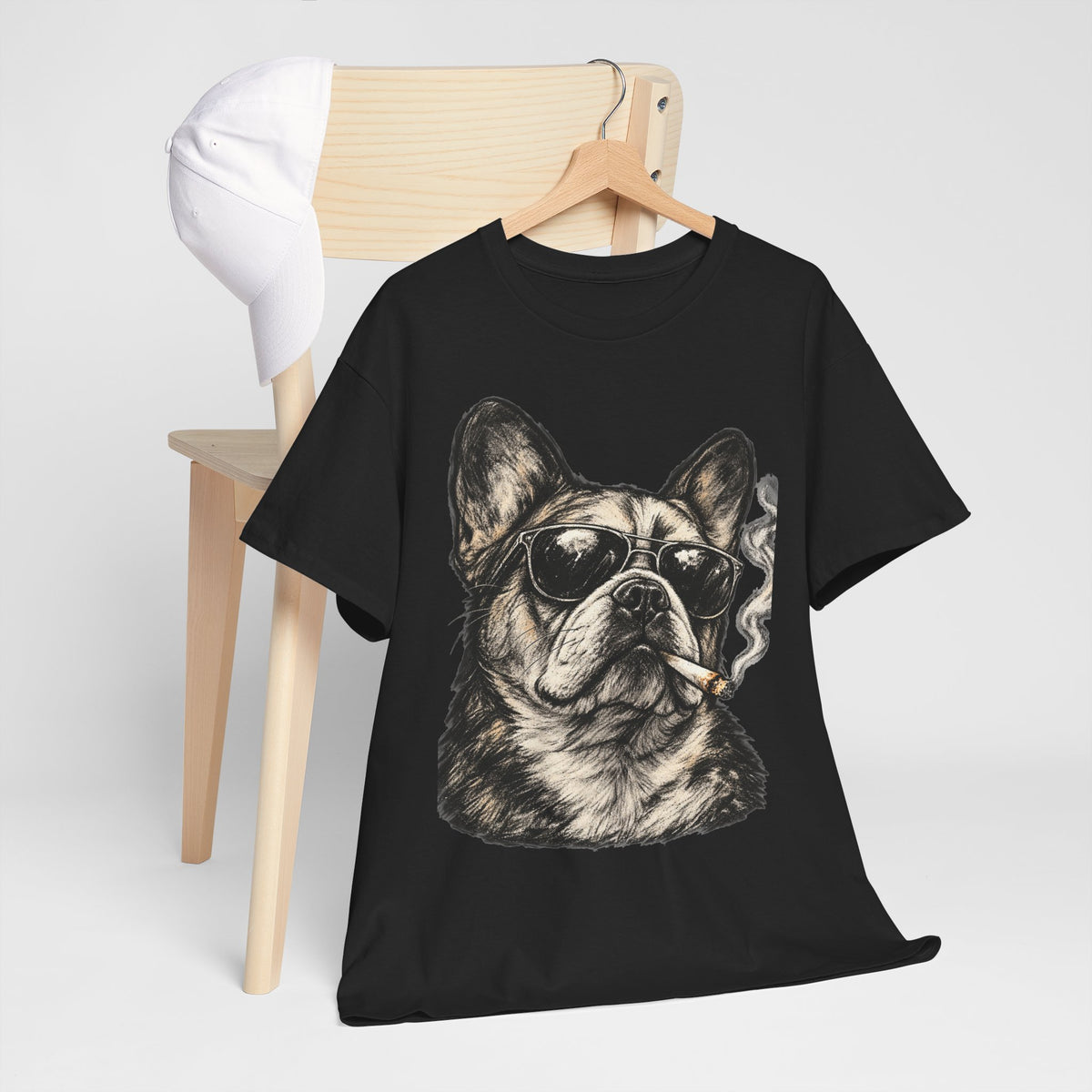 Smoking French Bulldog T-Shirt