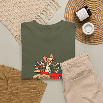 French Bulldog Bookworm T-Shirt
