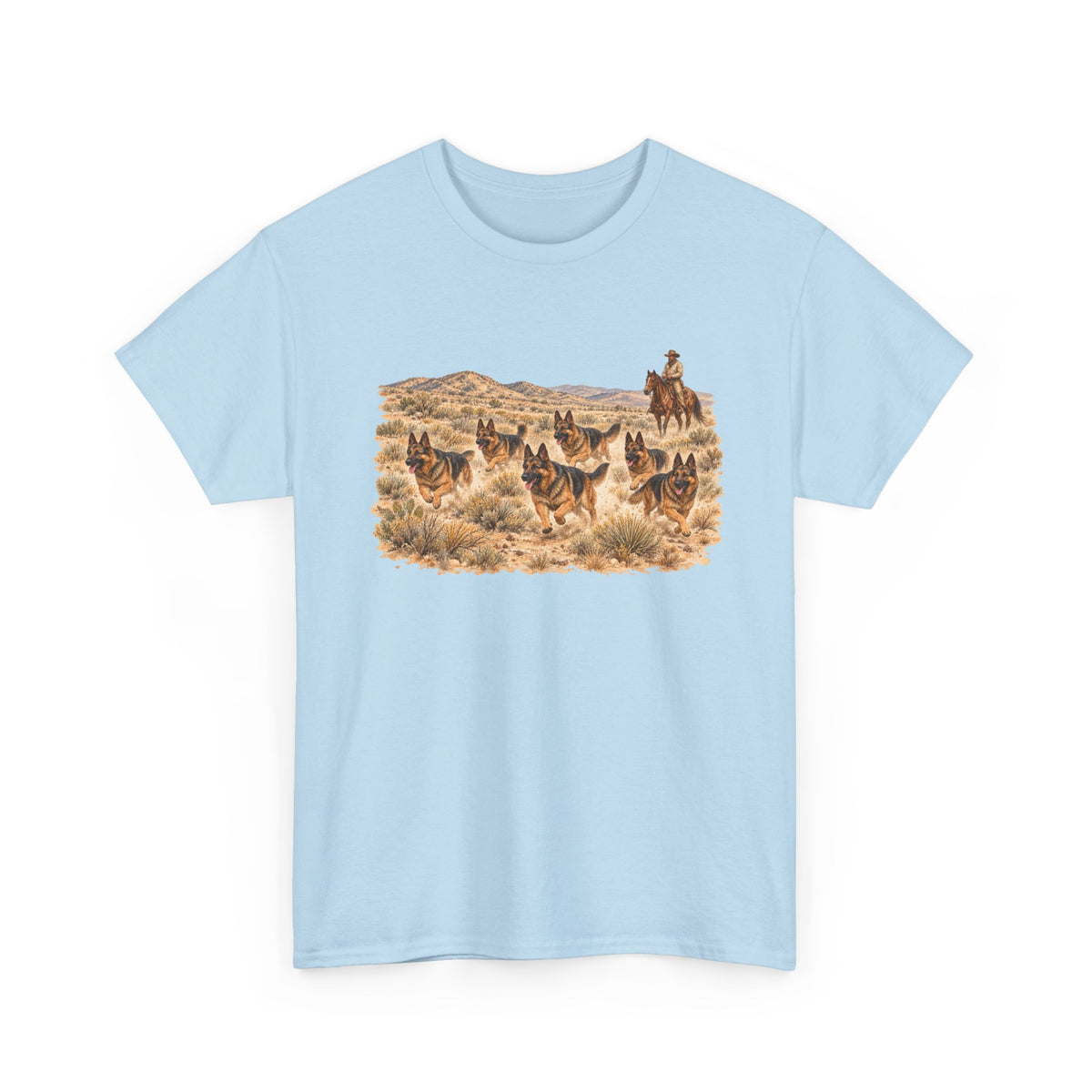 German Shepherd Cowboy Western T-Shirt
